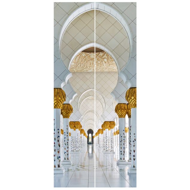 Fototapete Stadt Moschee in Abu Dhabi