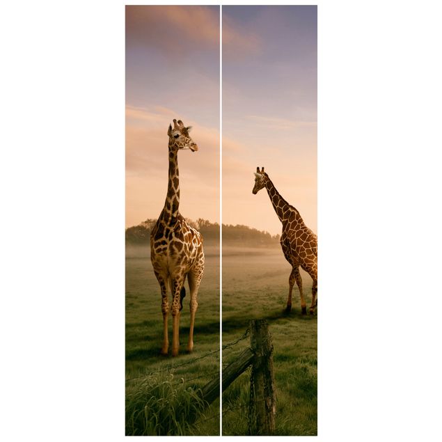 Skyline Tapete Surreal Giraffes