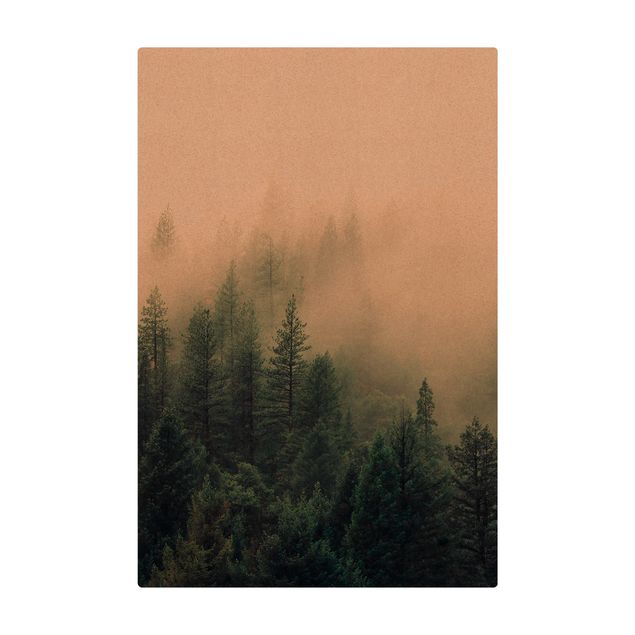 Kleine Teppiche Wald im Nebel Erwachen