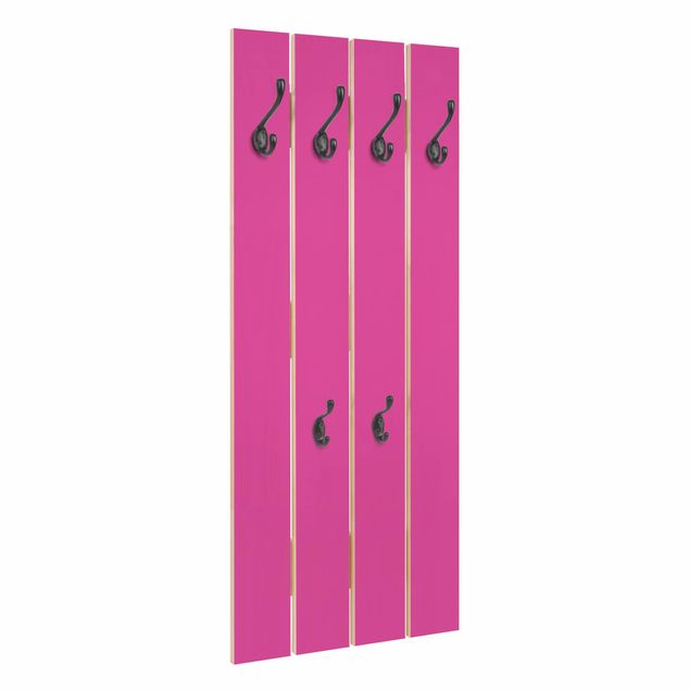 Wandgarderobe Holz - Colour Pink