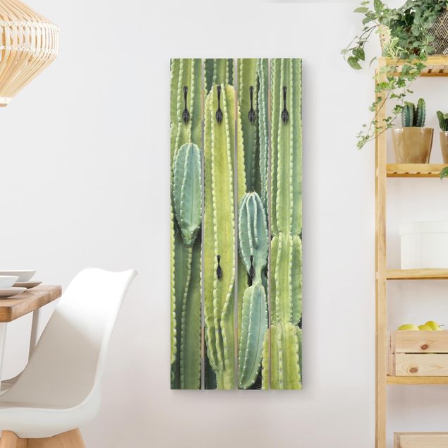 Garderobenpaneel Vintage Kaktus Wand