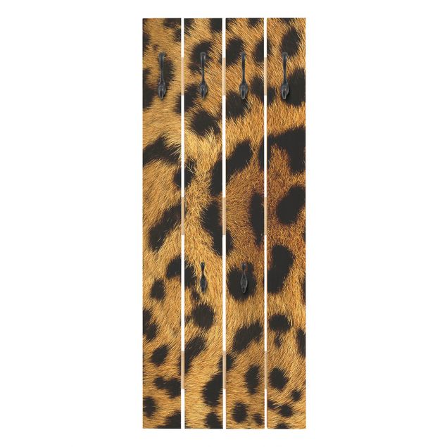 Garderobe mit Motiv Servalkatzenfell