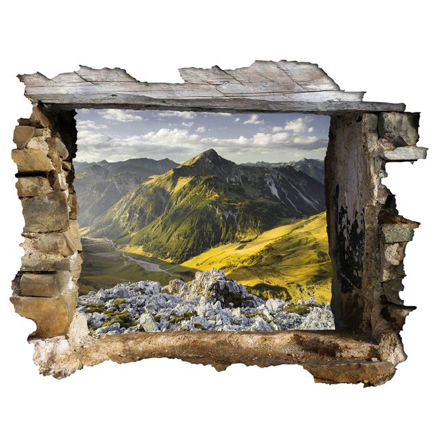 Rainer Mirau Bilder Berge und Tal der Lechtaler Alpen in Tirol 3D