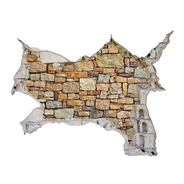3D Wandsticker Croatia stonewall