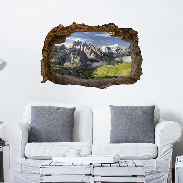 3D Wandtattoo Italienische Alpen