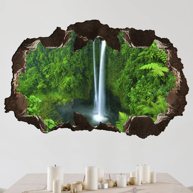 Küche Dekoration Paradiesischer Wasserfall