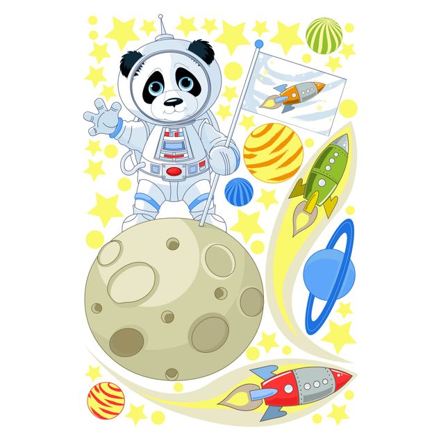 Kinderzimmer Deko Astronaut Panda
