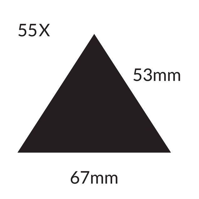 Wandtattoo Dreieck - 55x Dreiecke