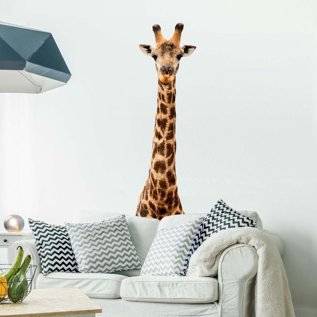 Wandtattoo Tiere Giraffenkopf