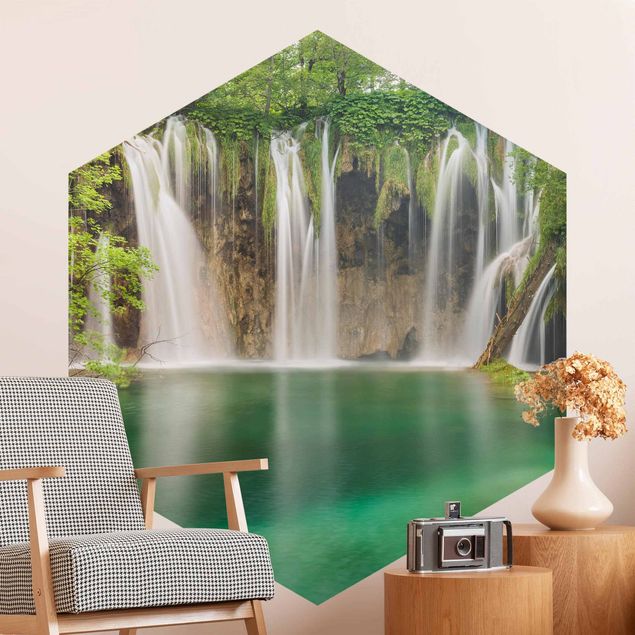 Wasserfall Tapete Wasserfall Plitvicer Seen