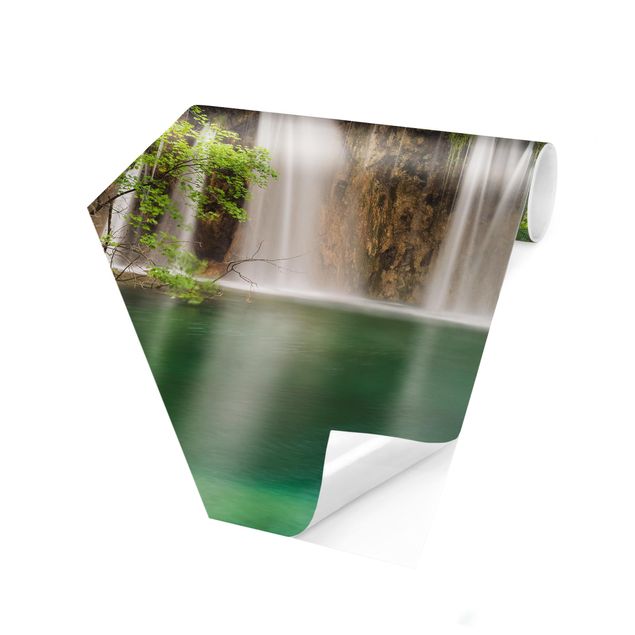 Tapete Pflanzen Wasserfall Plitvicer Seen