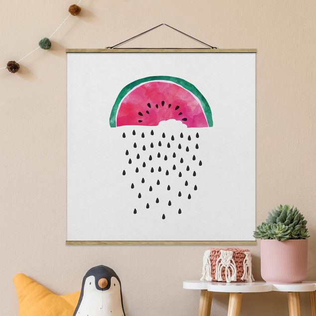 Wanddeko Küche Wassermelonen Regen