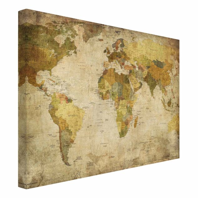 Leinwandbilder kaufen Weltkarte