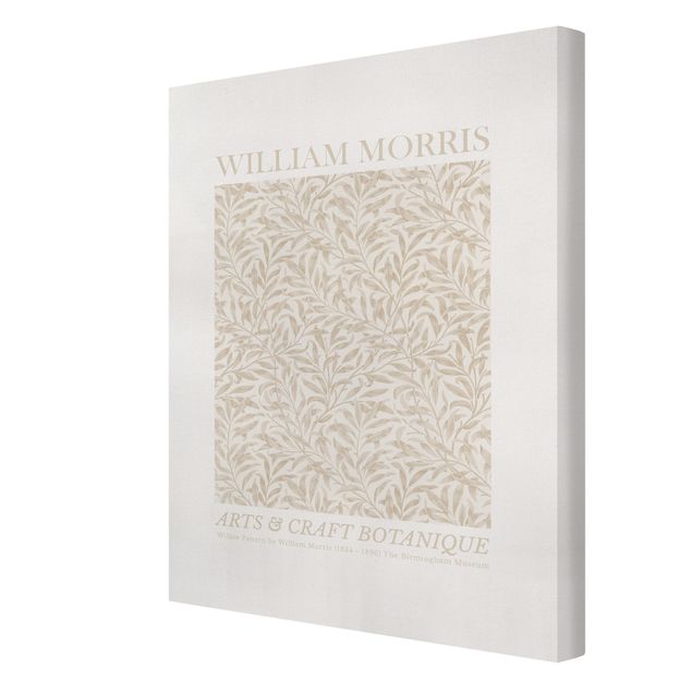 Leinwandbild - William Morris - Willow Pattern Beige - Hochformat 3:4