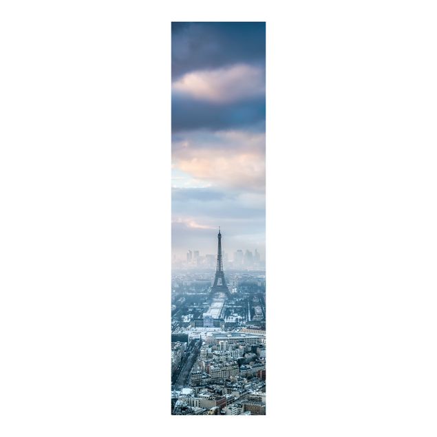 Schiebegardinen Skyline Winter in Paris