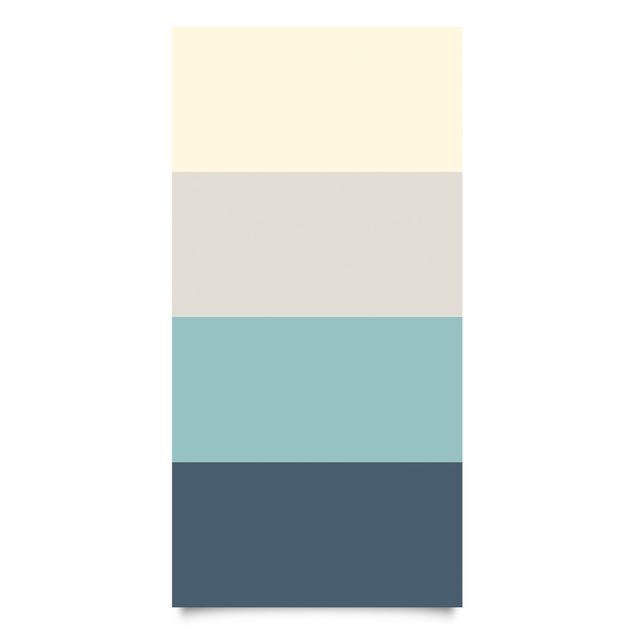Klebefolie Tisch Wohnfarben Streifen Lagune - Kaschmir Meersand Pastelltürkis Schieferblau