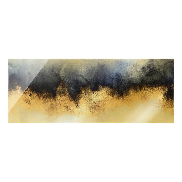 Elisabeth Fredriksson Kunstdrucke Wolkenhimmel mit Gold