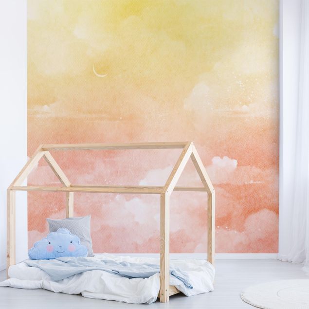 Deko Kinderzimmer Wolkenhimmel Pastell