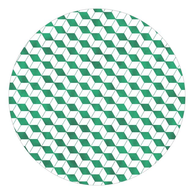 Muster Tapete Würfel Muster in 3D