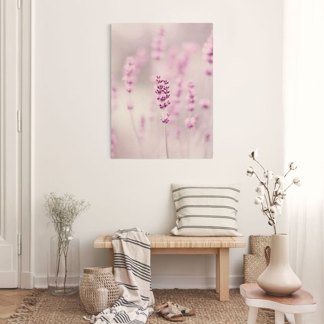 Wandbilder Floral Zartvioletter Lavendel