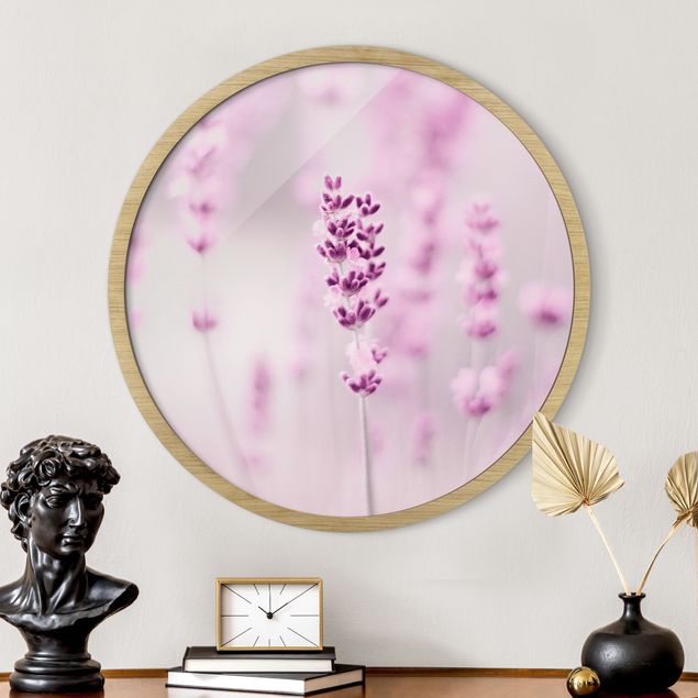Blumenbilder mit Rahmen Zartvioletter Lavendel