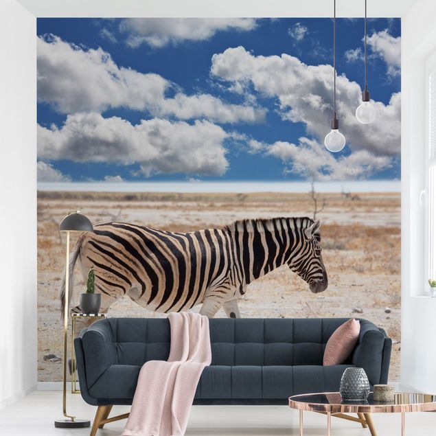 Wanddeko Küche Zebra in der Savanne