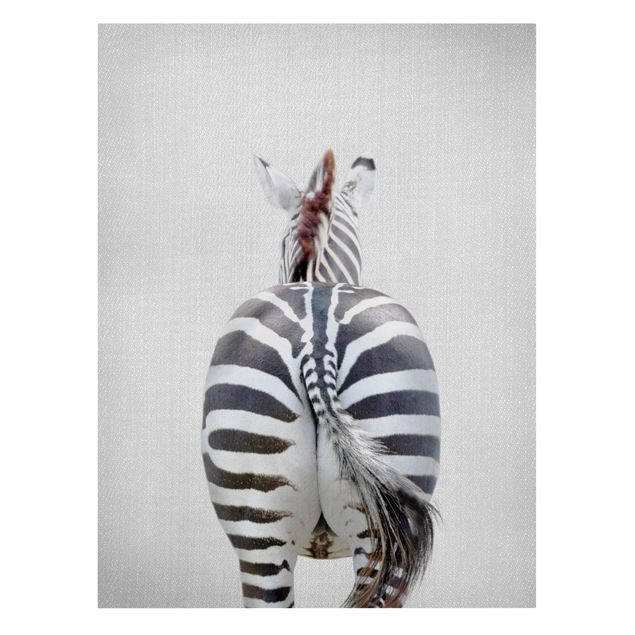 Leinwandbilder Tiere Zebra von hinten