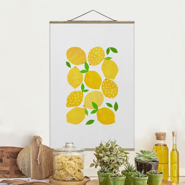Küchen Deko Zitronen mit Punkten